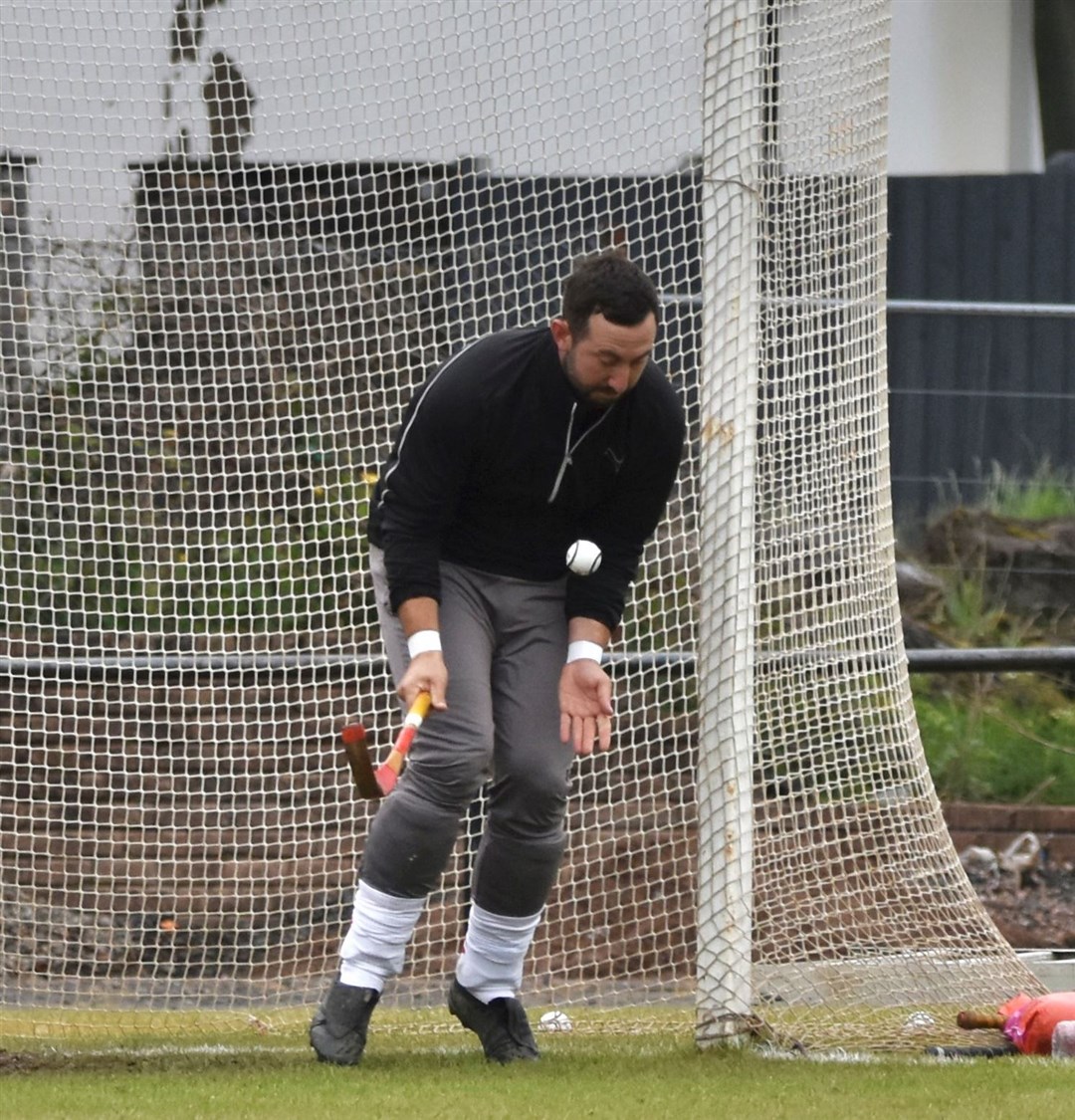 Bob McGregor keeps the ball out on Saturday at Mossfield. Picture: Fiona Young.
