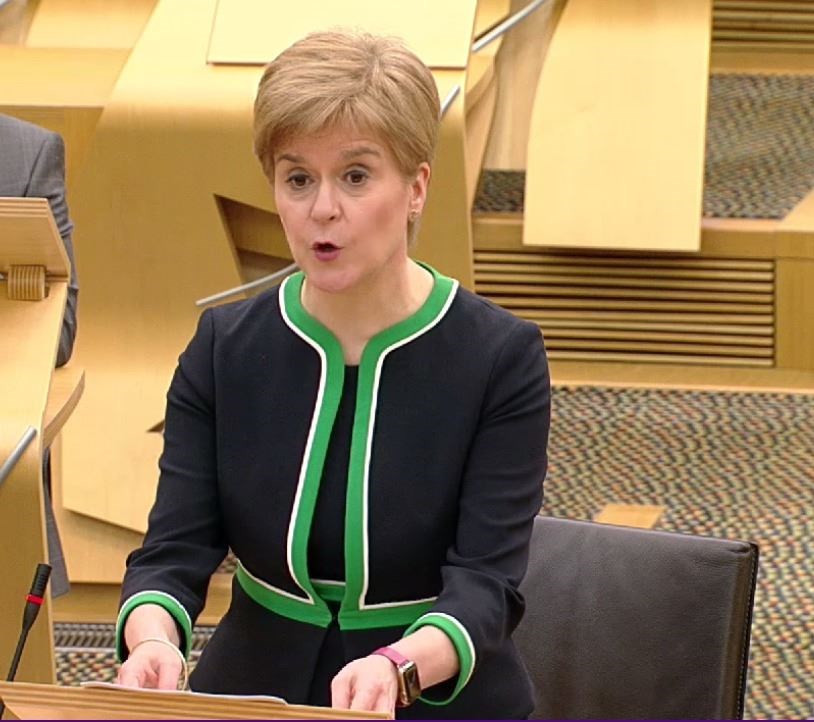 First Minister Nicola Sturgeon: 'Home is best!'