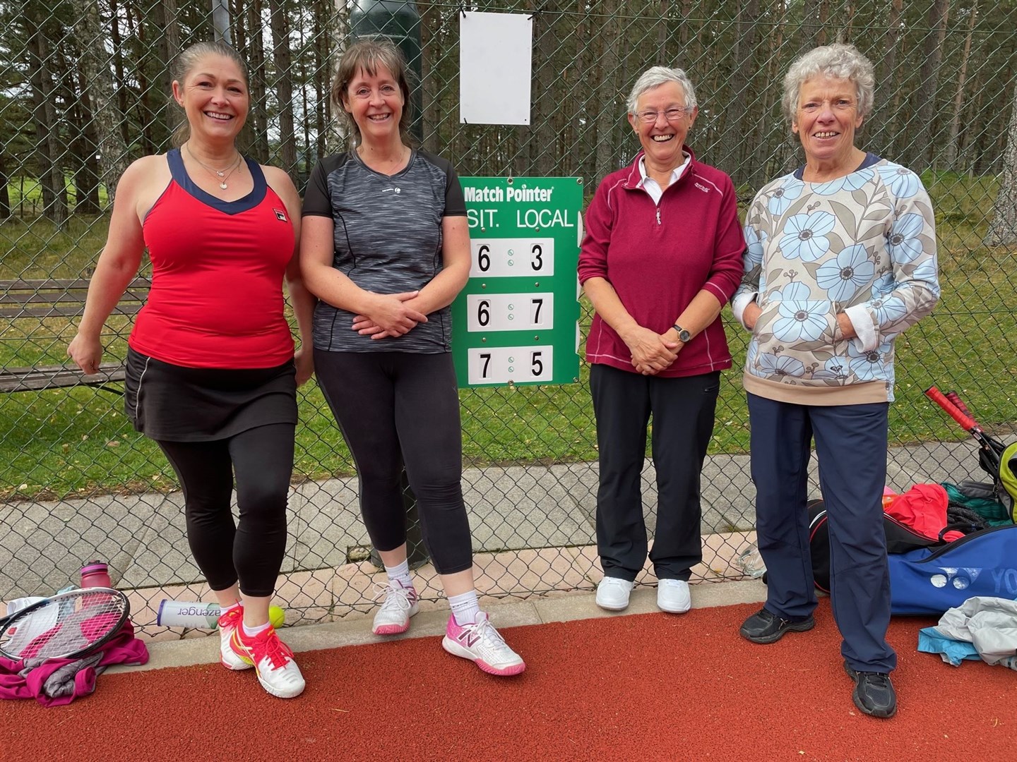 EPIC FINAL: LJ Fishpool, Sheila Lowther, Moira Webster and Lorna McKenna.