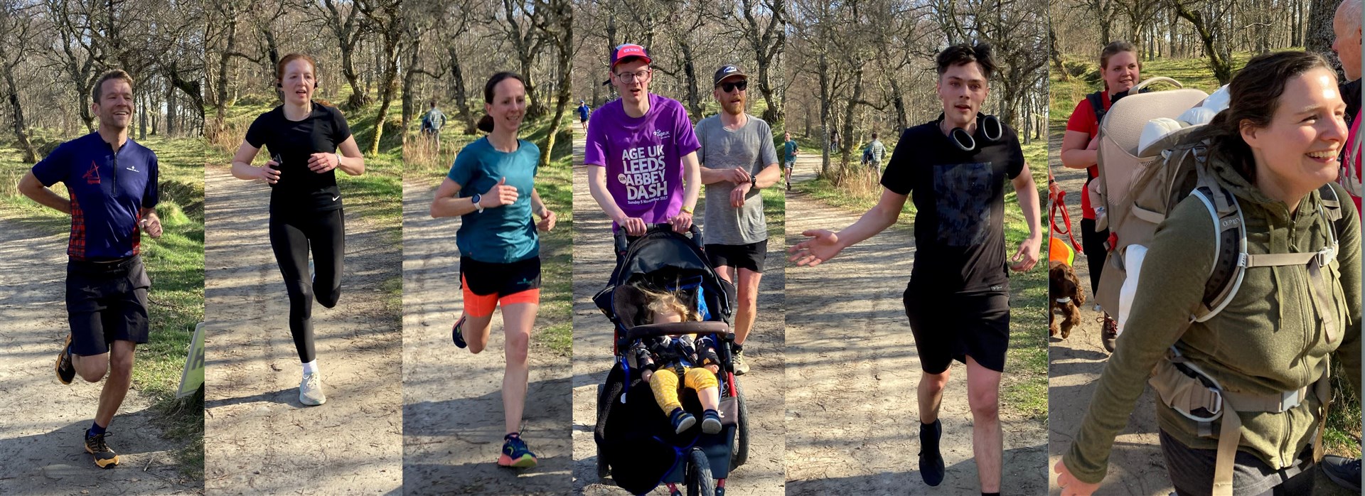ALL GREAT FUN: Some of Saturday's runners.
