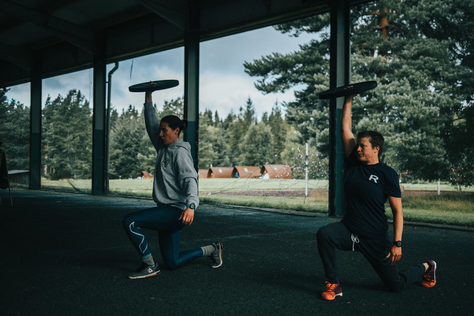 Members of CrossFit Cairngorm keping fit at Badaguish.