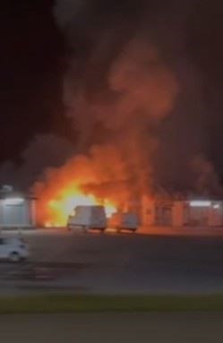 Fire at Fairways Business Park.