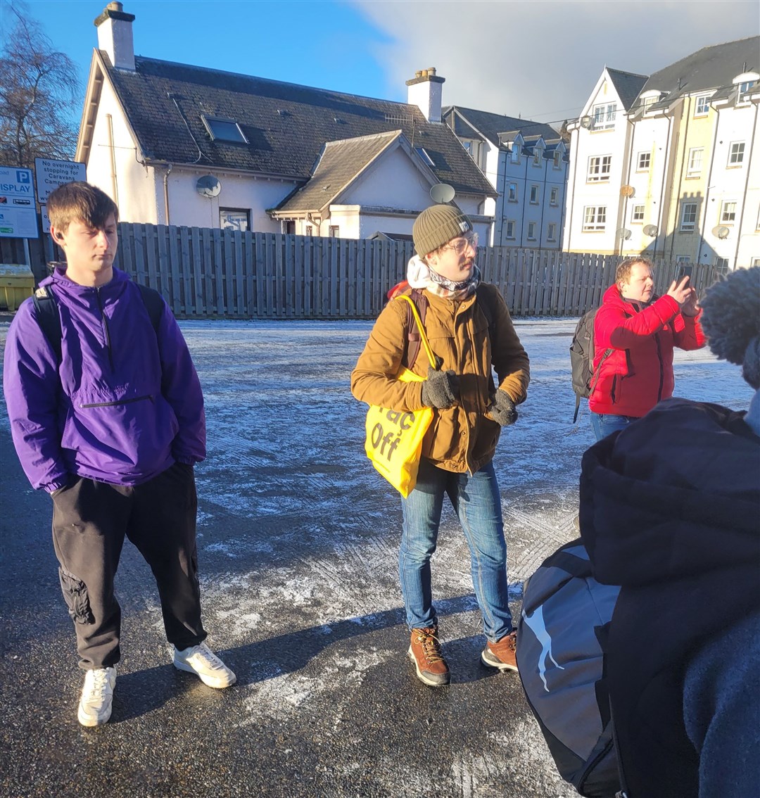 Passengers had to leave the Inverness train at Pitlochry, where they had a long way for alternative road transportation.