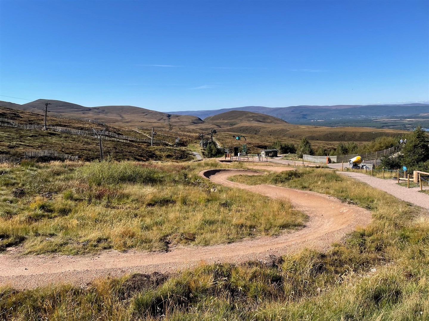 The mountain bike trails at Cairngorm Mountain are geared to the family market.