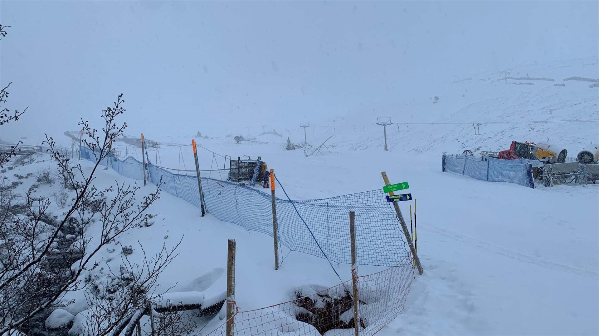 Snow cover at Cairngorm Mountain are finally started to look a lot better after a frustrating season so far.