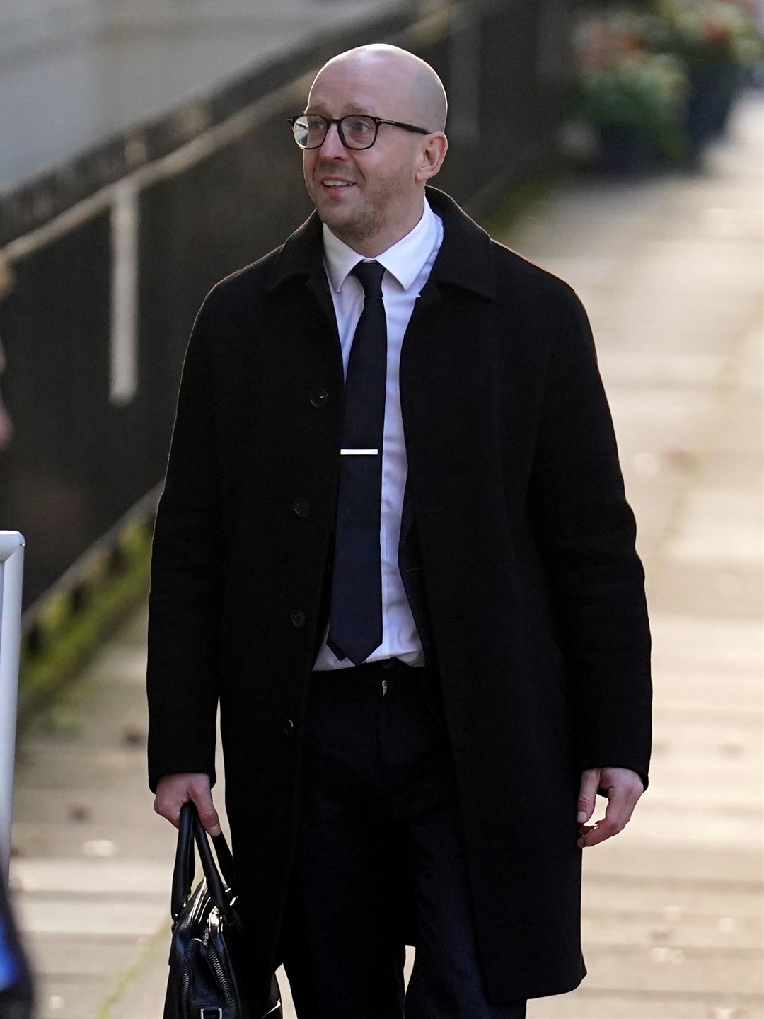 Former Downing Street director of communications Lee Cain arrives at the UK Covid-19 Inquiry in London (James Manning/PA)