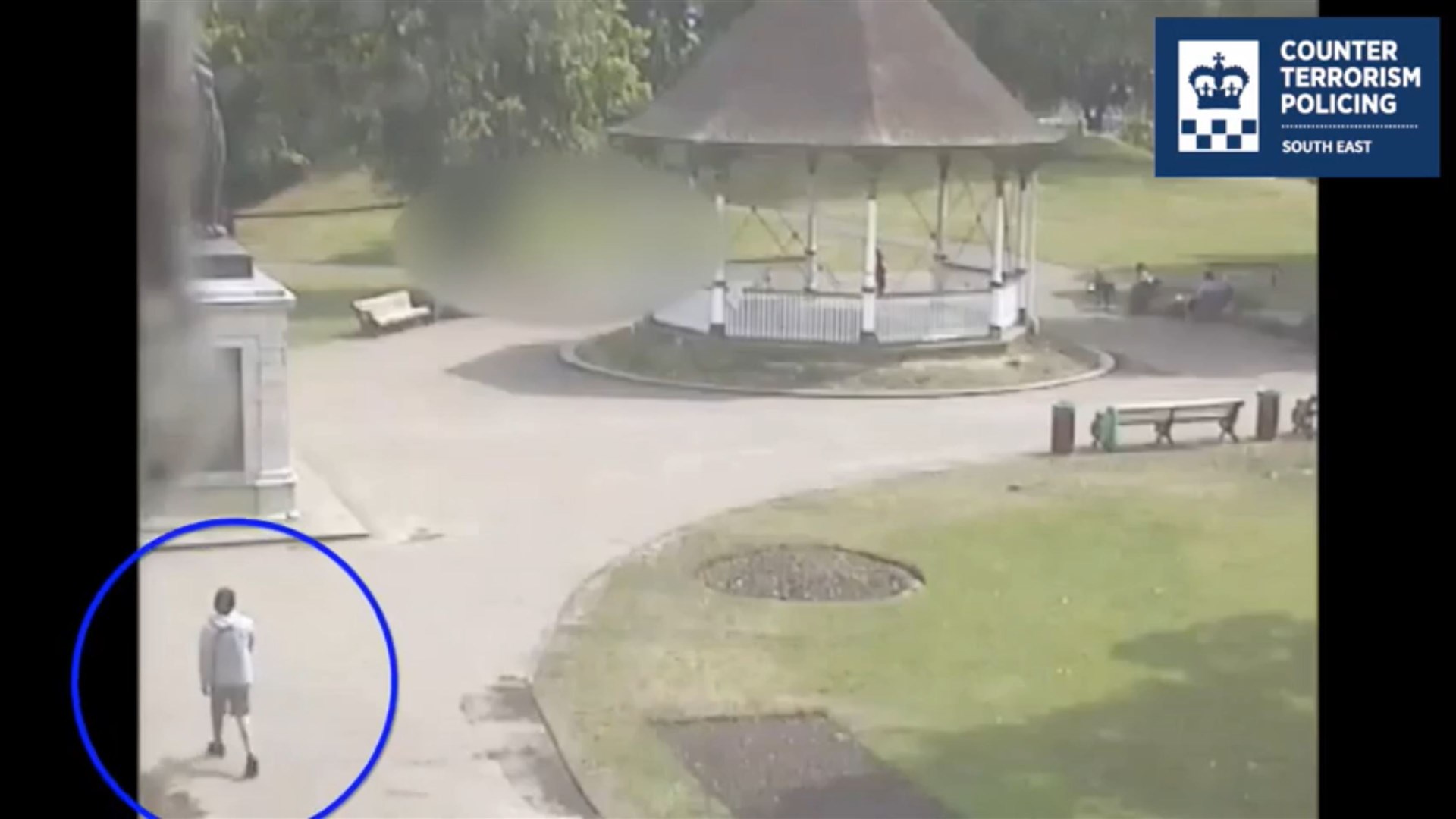 A videograb of Khairi Saadallah in Forbury Gardens days before the attacks (Thames Valley Police/PA)