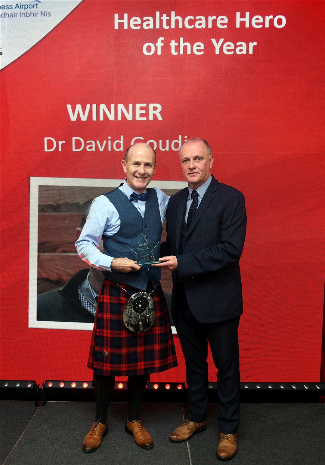 Dr David Goudie won the healthcare hero award, sponsored by Inverness-based independent car specialist Carzar. Picture: James Mackenzie