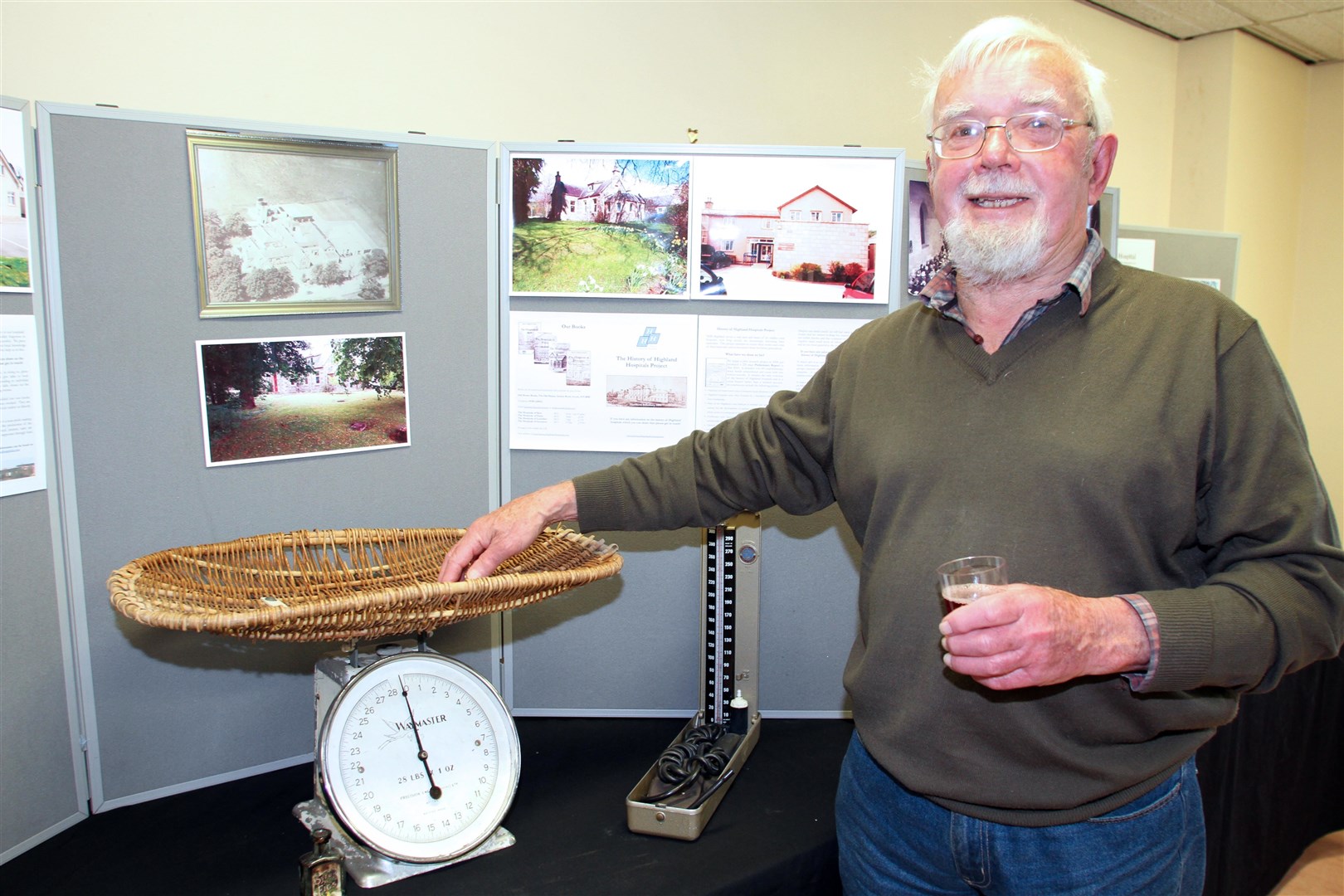 WEIGHING-IN: David Moir wondered how many babies had weighed in at the Ian Charles Hospital over the years...