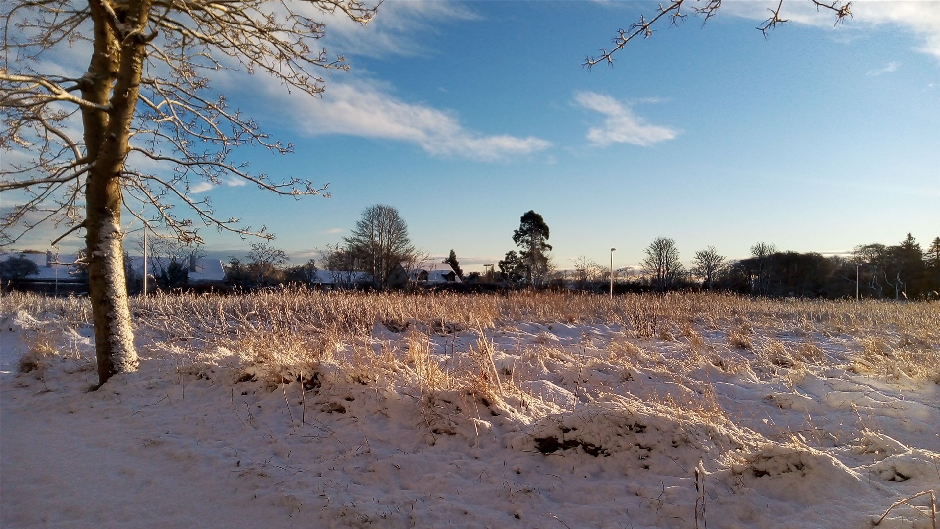 Snow in Tain.