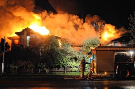 Firefighters tackle a nursing home blaze in the Highlands