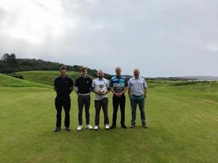 Fortrose and Rosemarkie’s Highland Fabricators Cup winning team.
