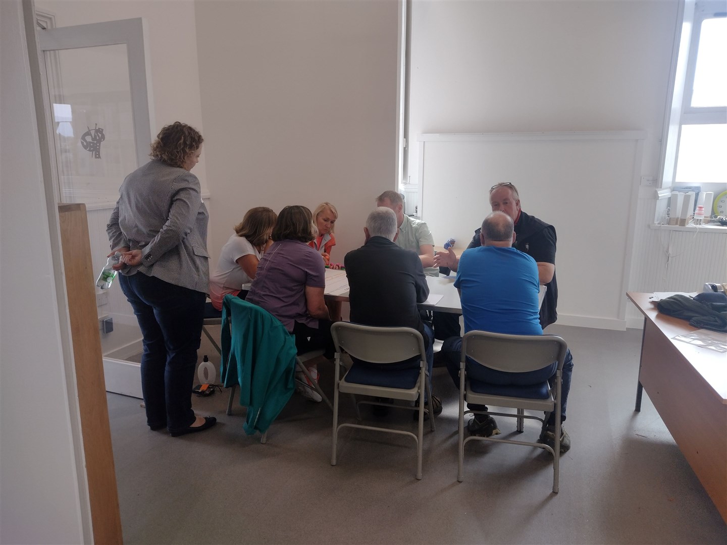 ALL IDEAS CONSIDERED: The discussions went on for over an hour and the consideration of how to proceed will continue until the board trustees meet in September.