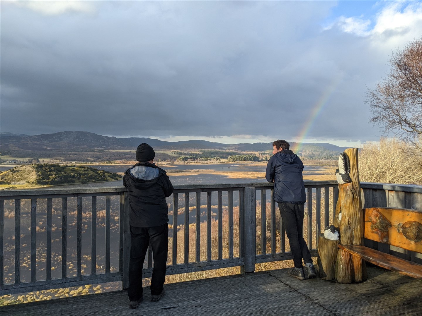 Majestic view: the new platform at Insh Marshes will be opening this summer. Picture: Chiara Alagia, Cairngorms Connect,