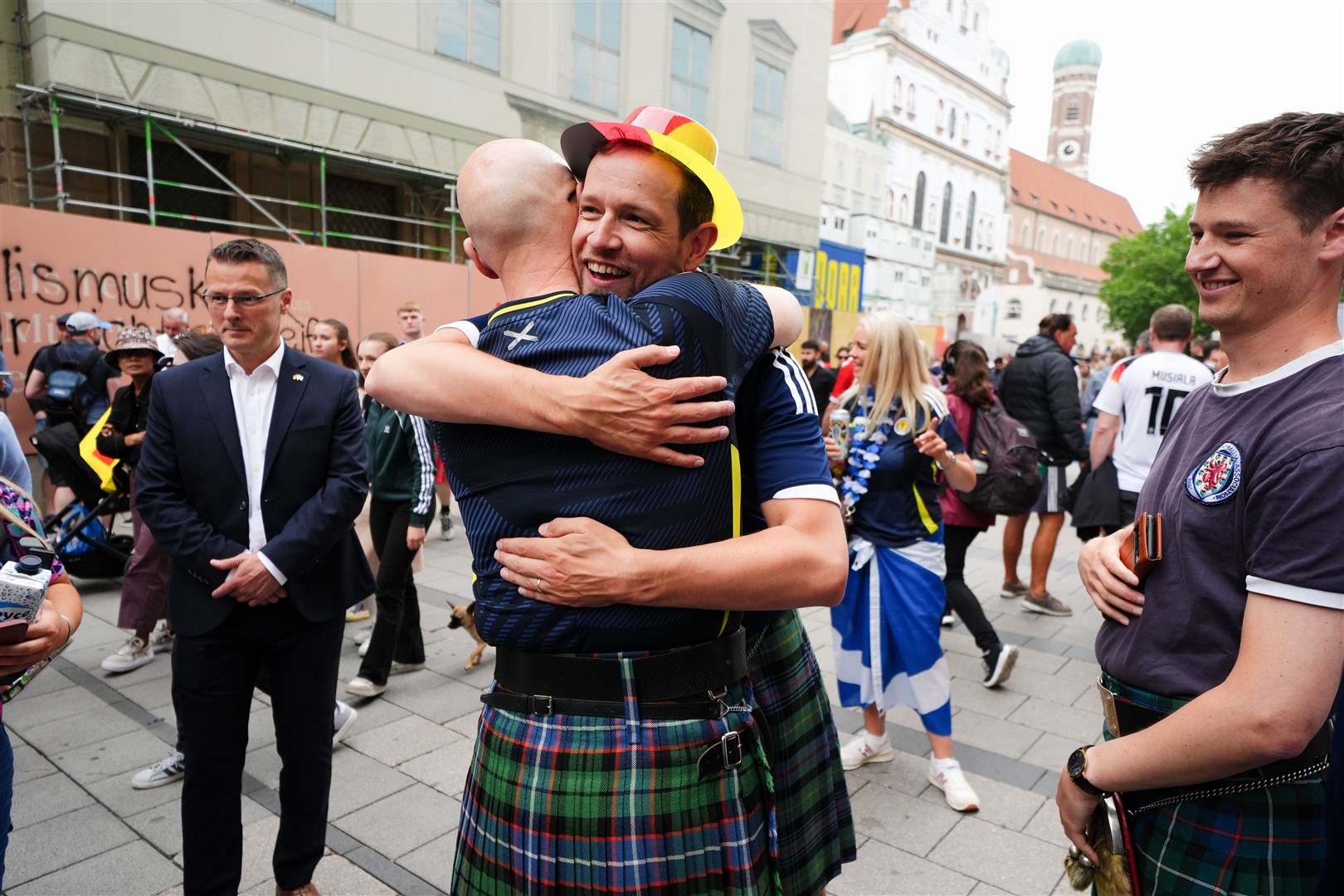 The First Minister met fans in Munich (Andrew Milligan/PA)