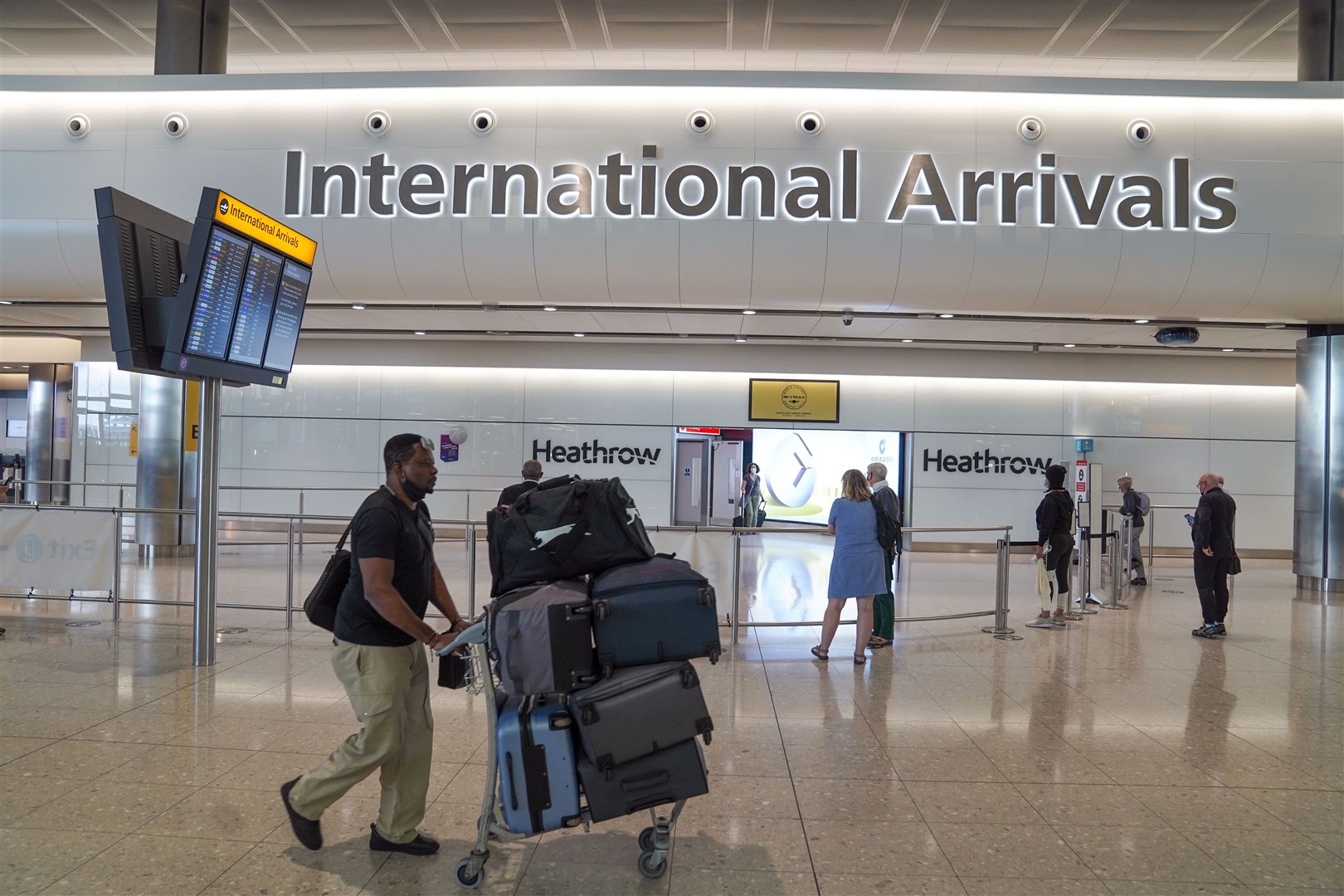 Airport arrivals (Steve Parsons/PA)