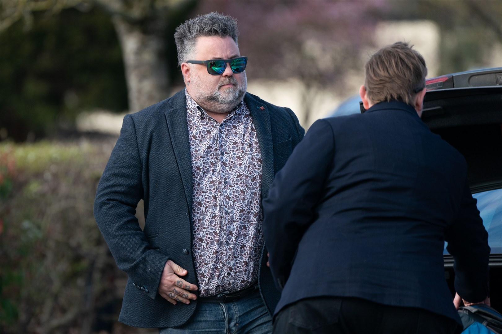 David Glover arrives at Peterborough Crown Court for sentencing in March 2023 after admitting five counts of voyeurism (Joe Giddens/PA)