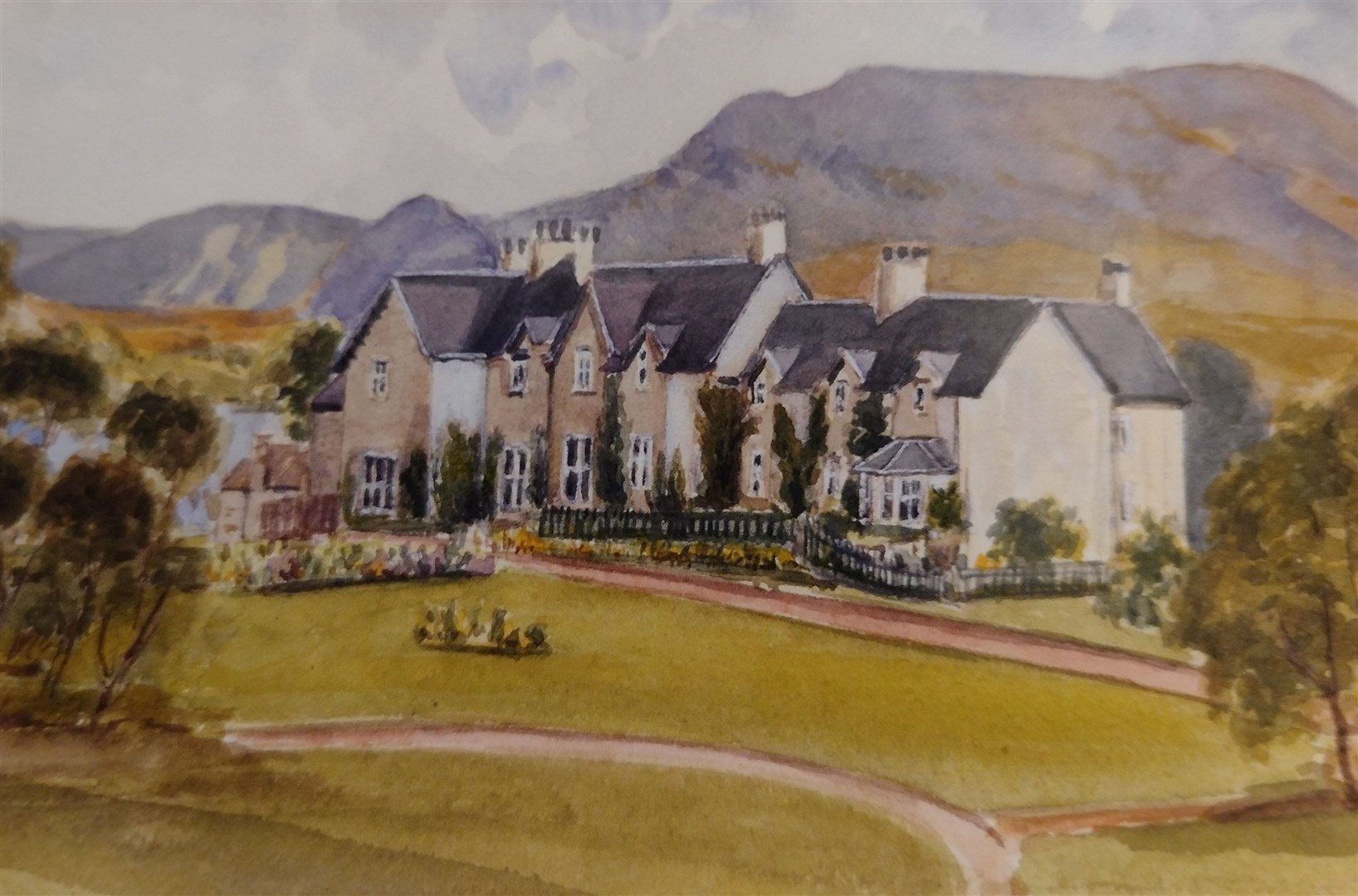 The first time the family saw Ardverikie, before the first rebuild