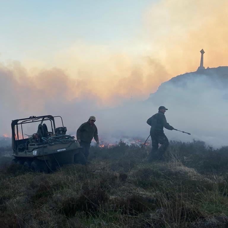 Wildfire risk is extremely high for this weekend in the area around Inverness and other parts of the Highlands.