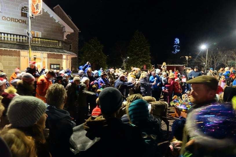 Christmas Eve's guest arrives at Badenoch