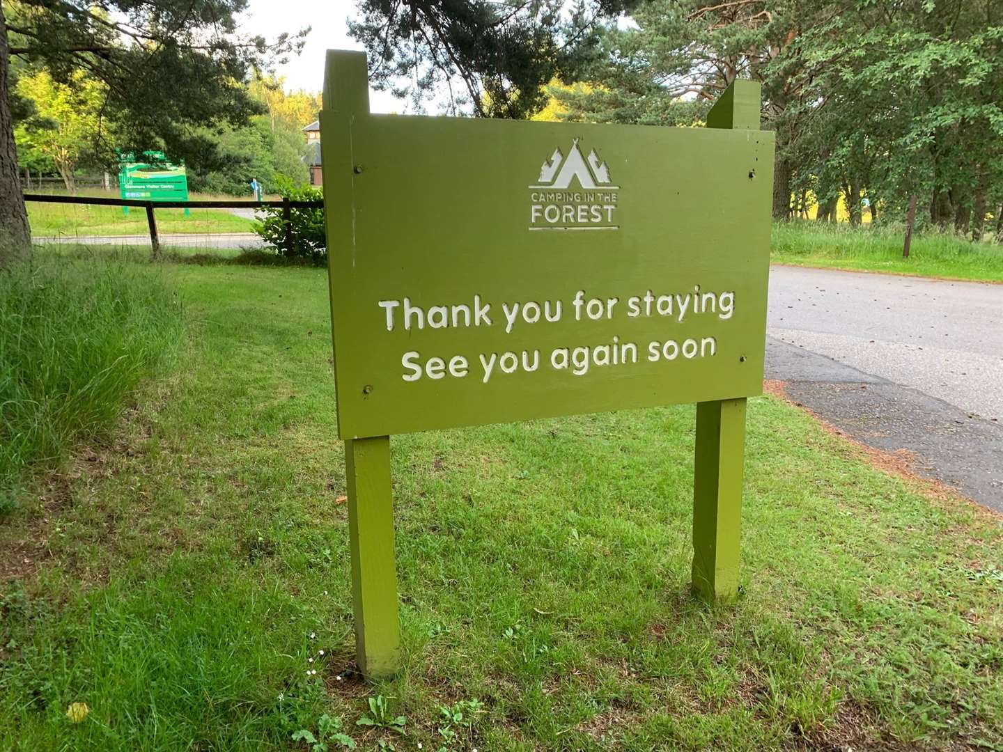 Haste ye back? The campsite is not due to reopen until April 2021.