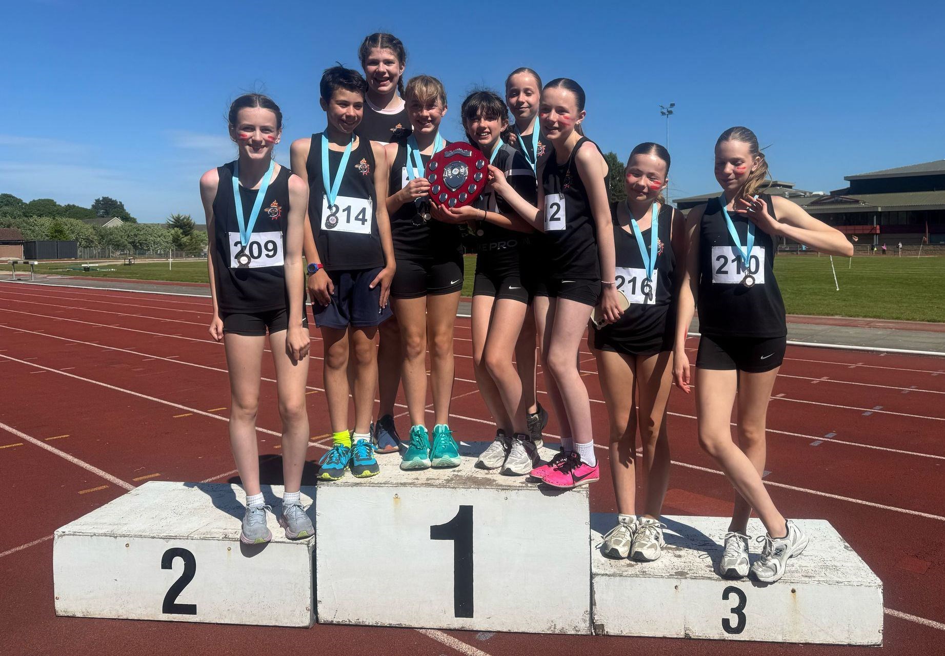 Pupils competed in individual events for their overall school team.