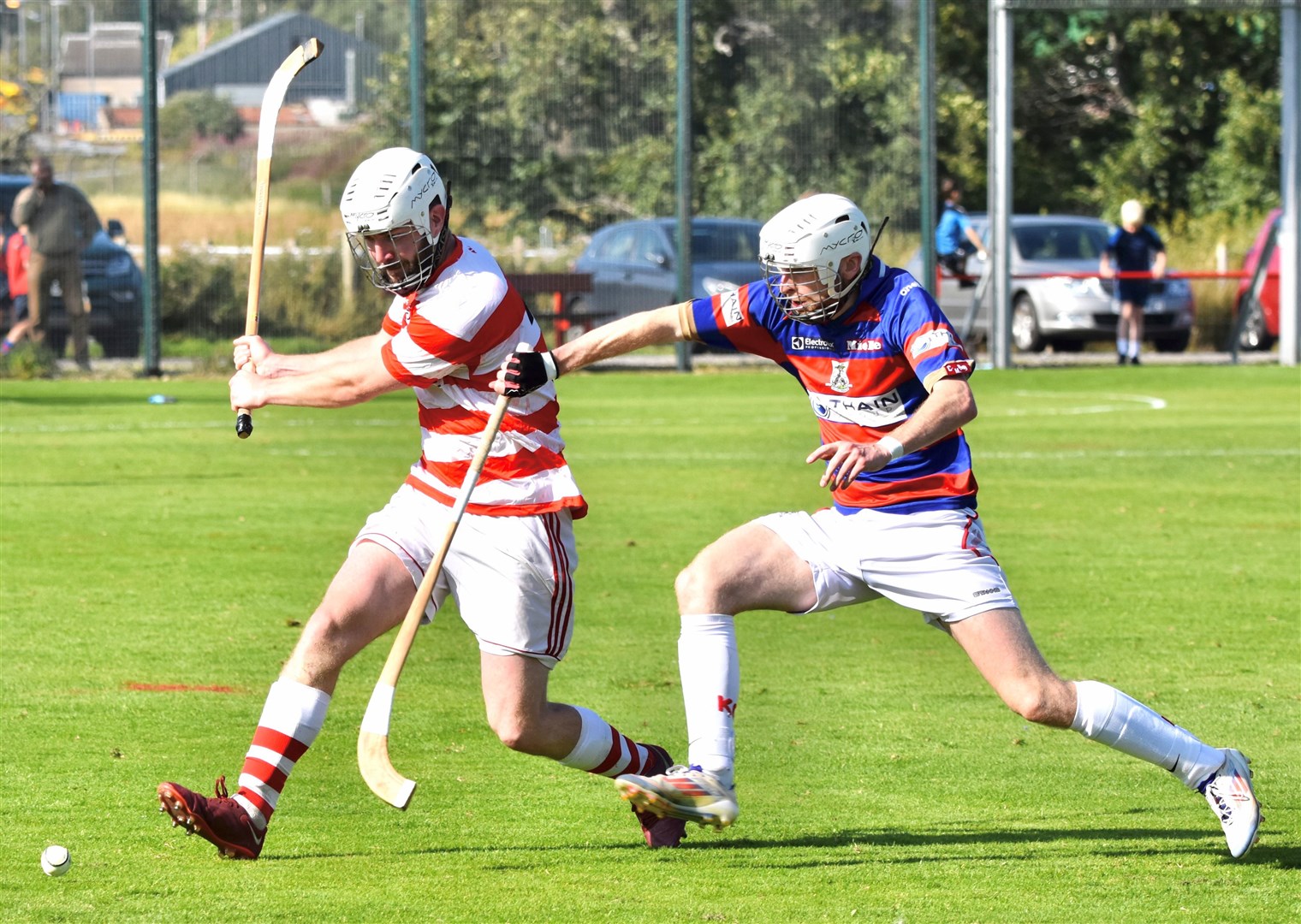 Ruaridh Anderson in action for Kingussie. Picture: Fiona Young.