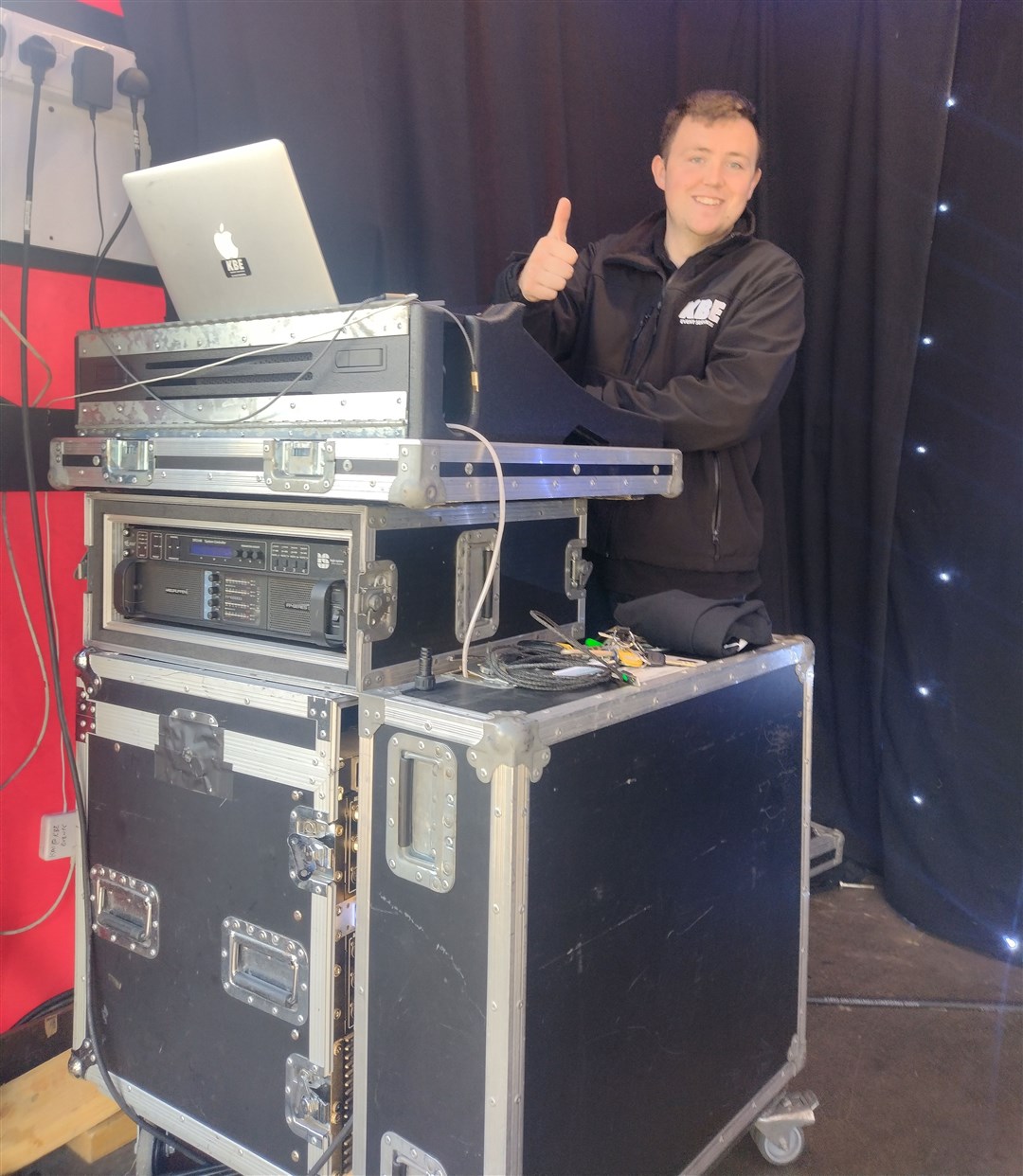 MUSIC MAN: Making a music backdrop at the resort was top DJ Kai Logan of KBE: "I'm loving it and the atmosphere here is fantastic."