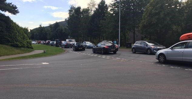 Aviemore: the tailback reached well into the village following yesterday afternoon's RTC at Lynwilg. The road was finally reopened at 8.45pm.