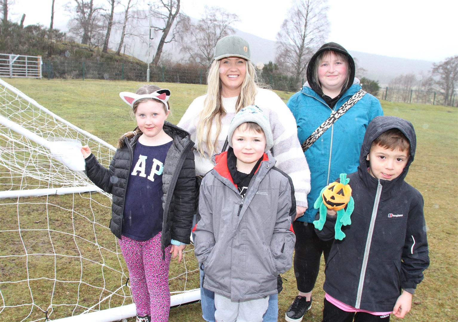 The hunt is on: Jacs Freshwater, Ivy Rae Freshwater, Ashton Morris, Hunter Morris and Max Hay outside for the Treasure Hunt.