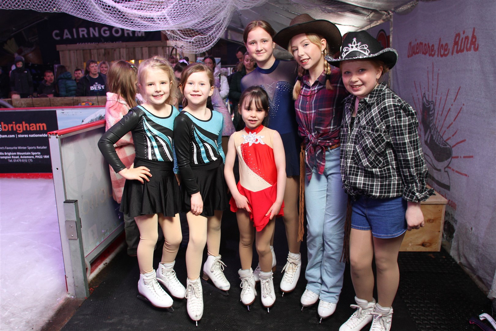 NEXT UP: Young figure skaters patiently waiting there turn for show time on the ice in the artistic category.