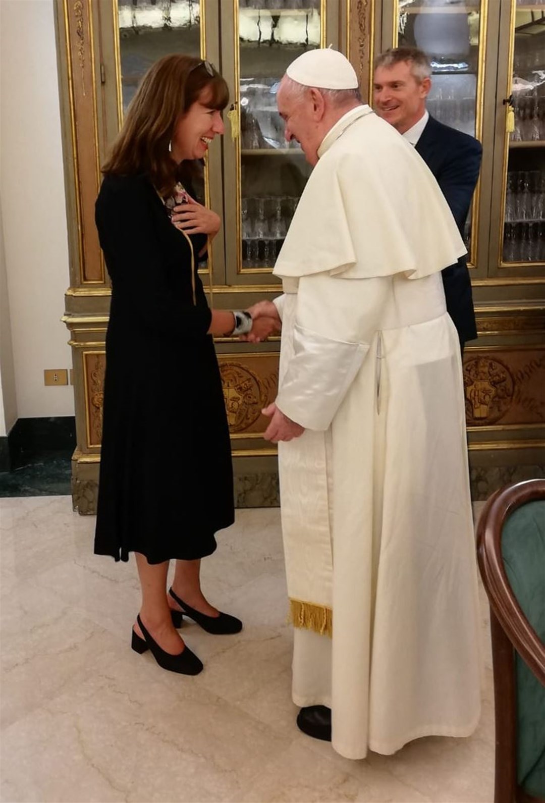 Professor Anna Rowlands met Pope Francis as part of her work at the Vatican (Anna Rowlands/PA)