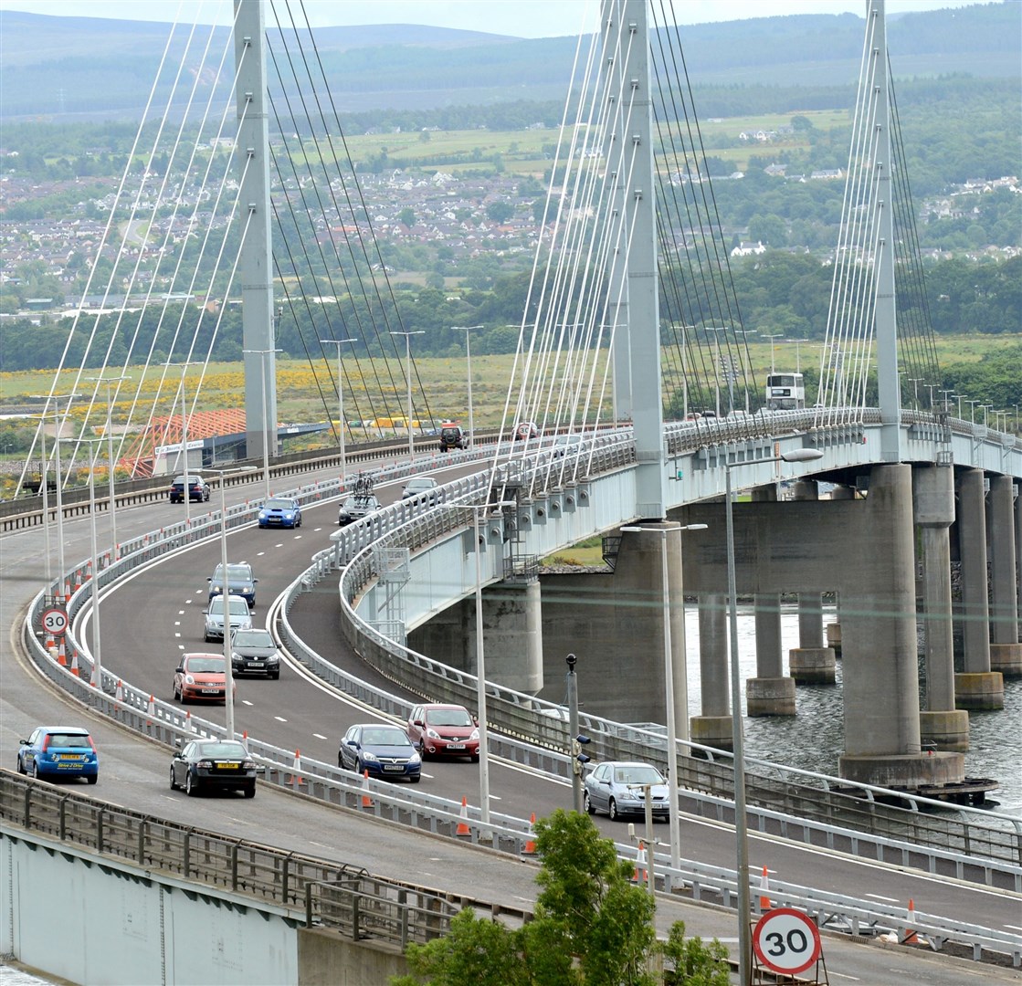 The Kessock Bridge. Picture: Gary Anthony.