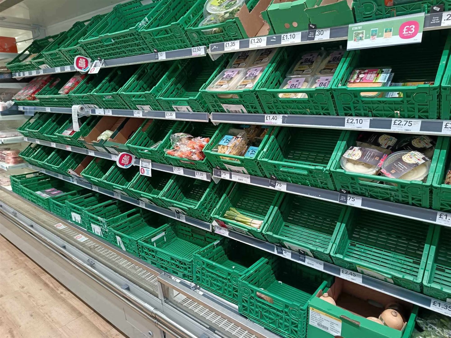 SIGNS OF LIFE: Gradually fruit and veg is beginning to return but there's a long way to go at Kingussie, for example.