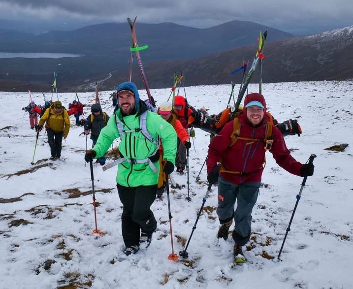 There was snow in Mr Burns’ beloved Cairngorms for the weekend to celebrate his life.