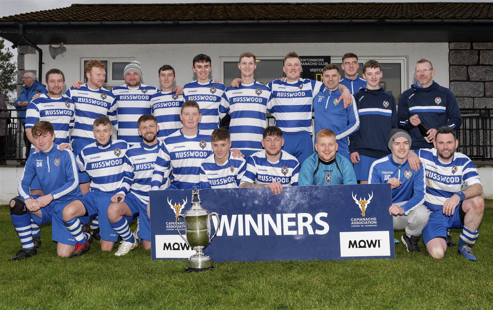 Newtonmore's second team after claiming the North Division One title on Saturday.