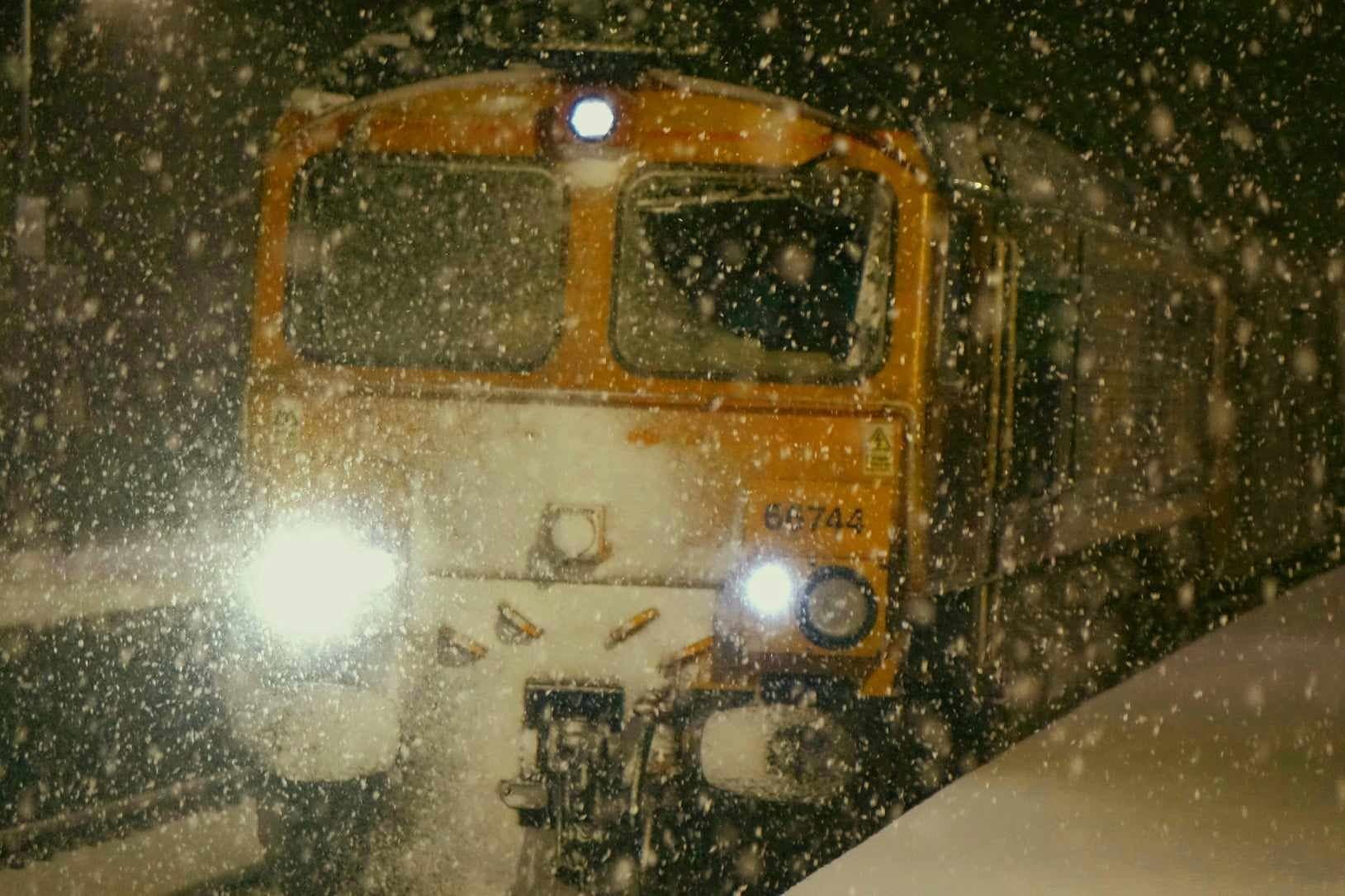 "It was ironic that all the local buses and train were off in Badenoch and Strathspey early on Friday morning and yet at Kingussie the London train had made its way here - and carried on to Inverness" reported photographer David MacLeod at the height of the weekend's wintry storms.