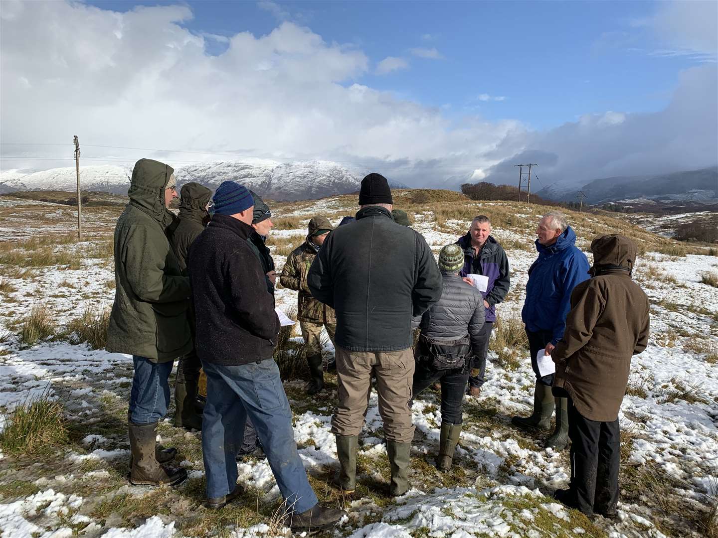 Farmers try a scorecard whcih rewards species composition and structure of grasslands (NatureScot)