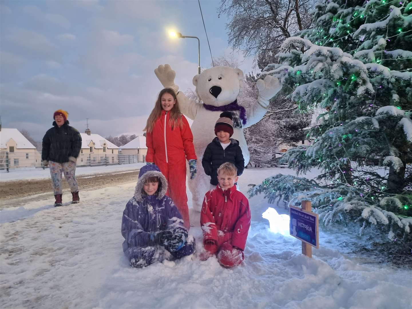 Family fun in Kincraig as the big bear hunt gets under way today (RZSS)