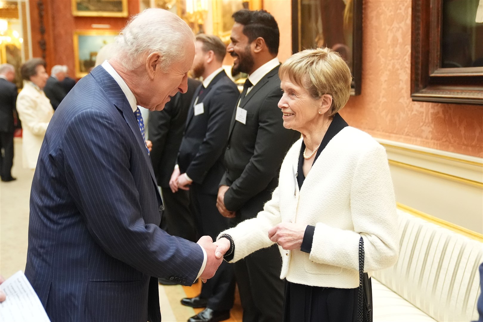 The King met Nellie Hill at a Buckingham Palace reception in February (Aaron Chown/PA)