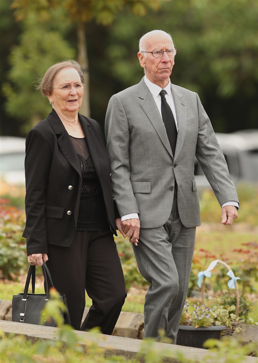 Sir Bobby Charlton with his wife Norma (Danny Lawson/PA)