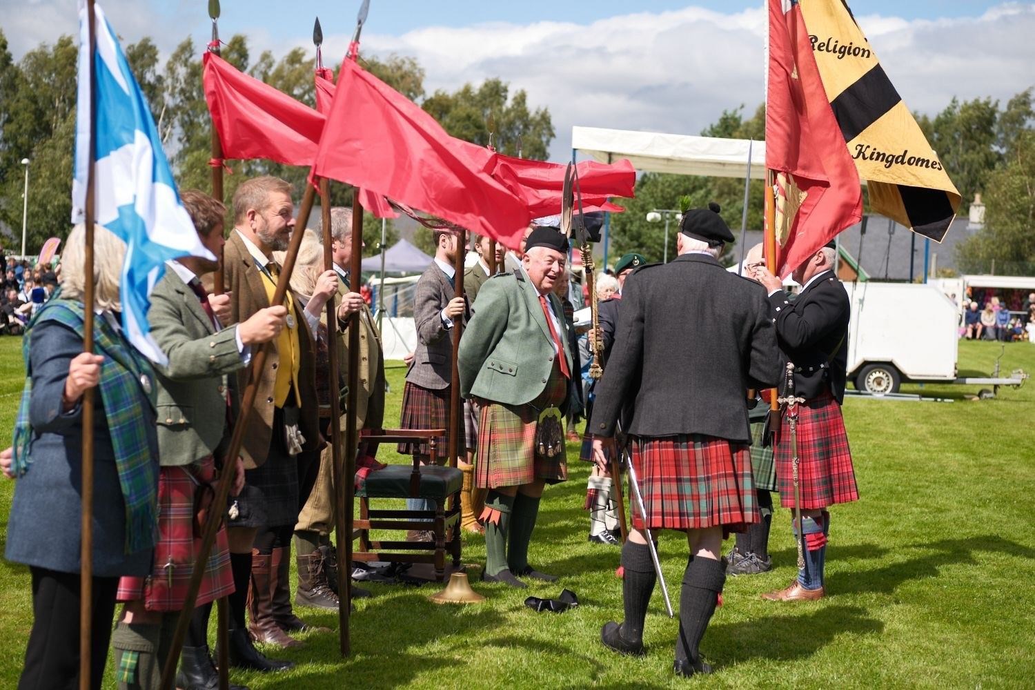 The 34th Lord Strathspey at his inauguration at the Abernethy Games last summer.