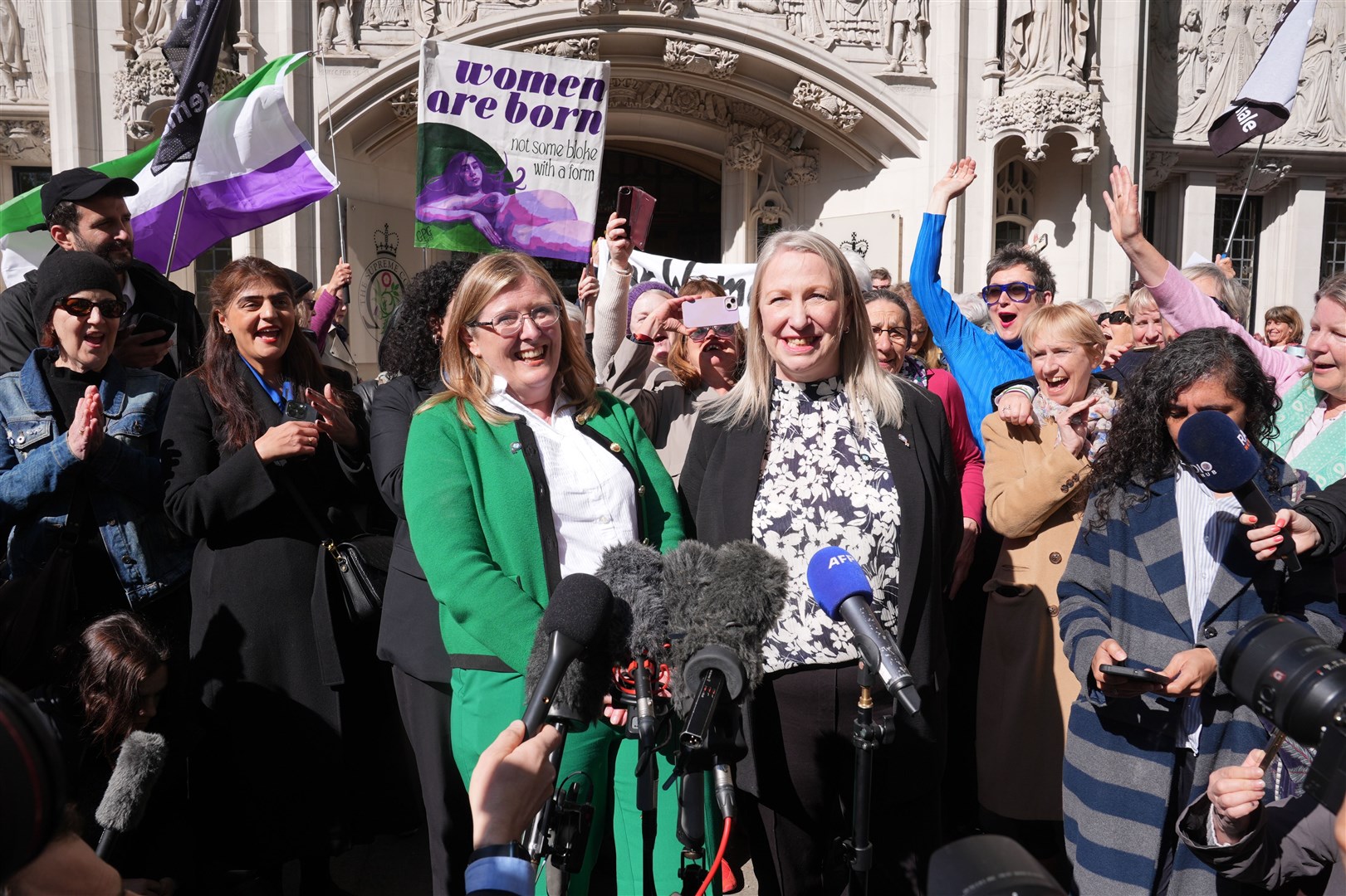 The Scottish Government lost its court case against group For Women Scotland on the definition of a woman (Lucy North/PA)