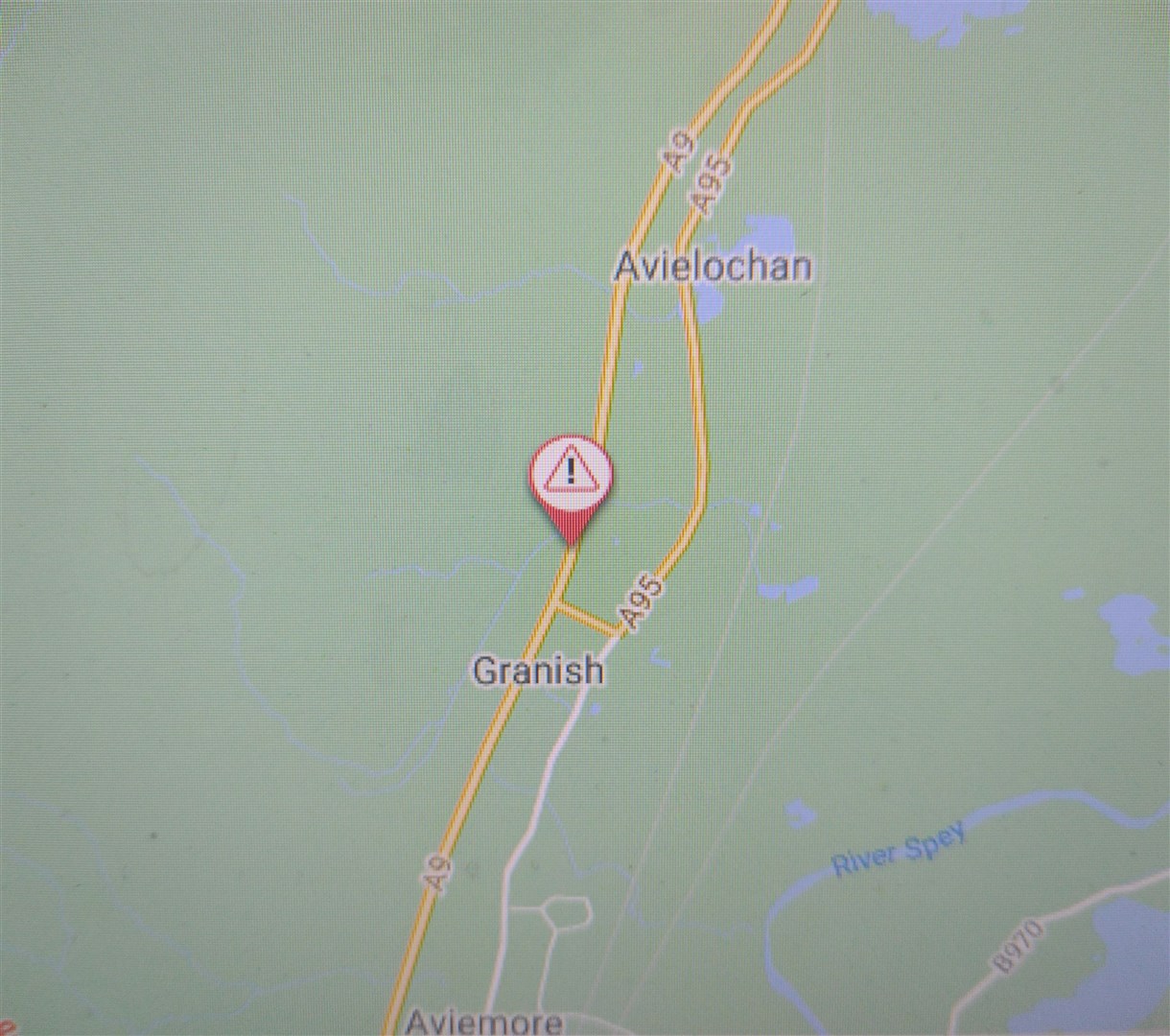 The site of the crash says Traffic Scotland