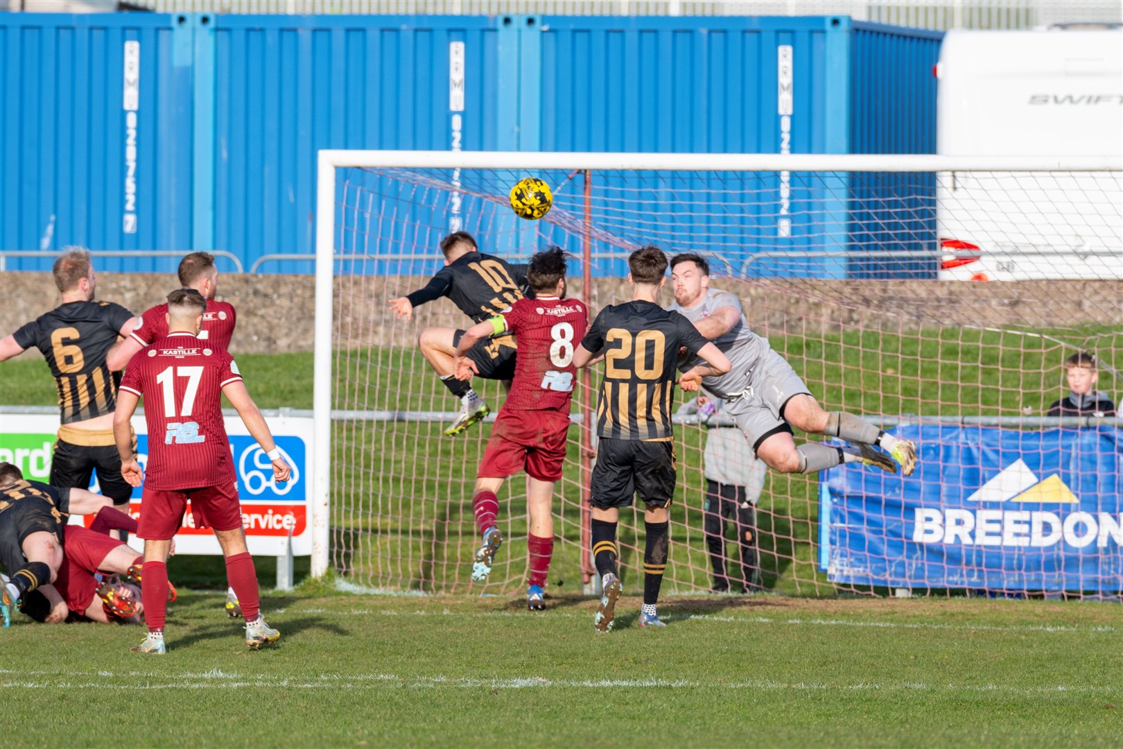 Huntly were too good for ten-man Keith. Picture: Beth Taylor