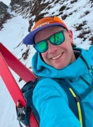 Sam Burns died whilst ski touring in the Northern Cairngorms on Friday.