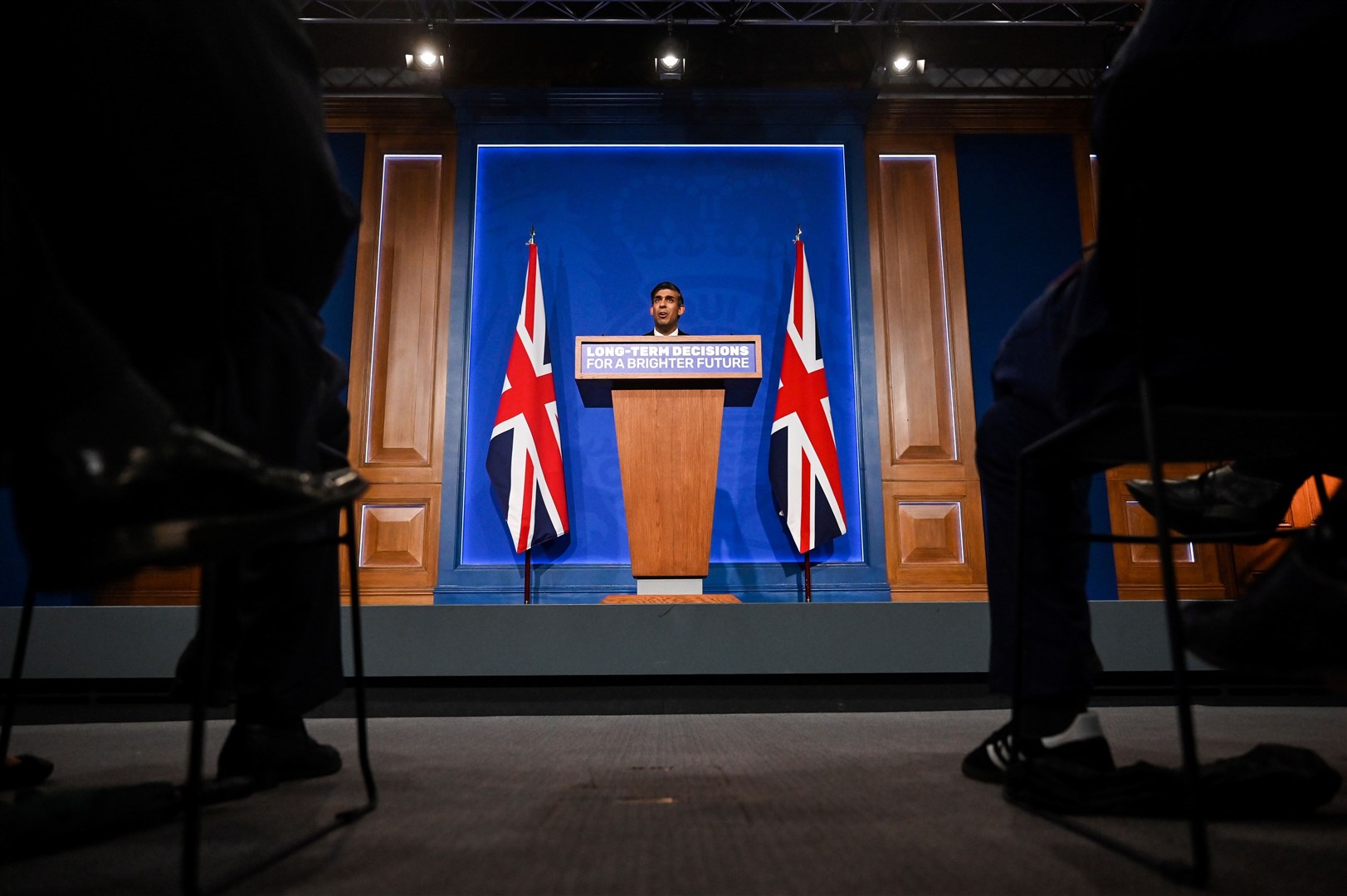 Rishi Sunak announced significant changes to the UK’s net zero policies on Wednesday. (Justin Tallis/PA)