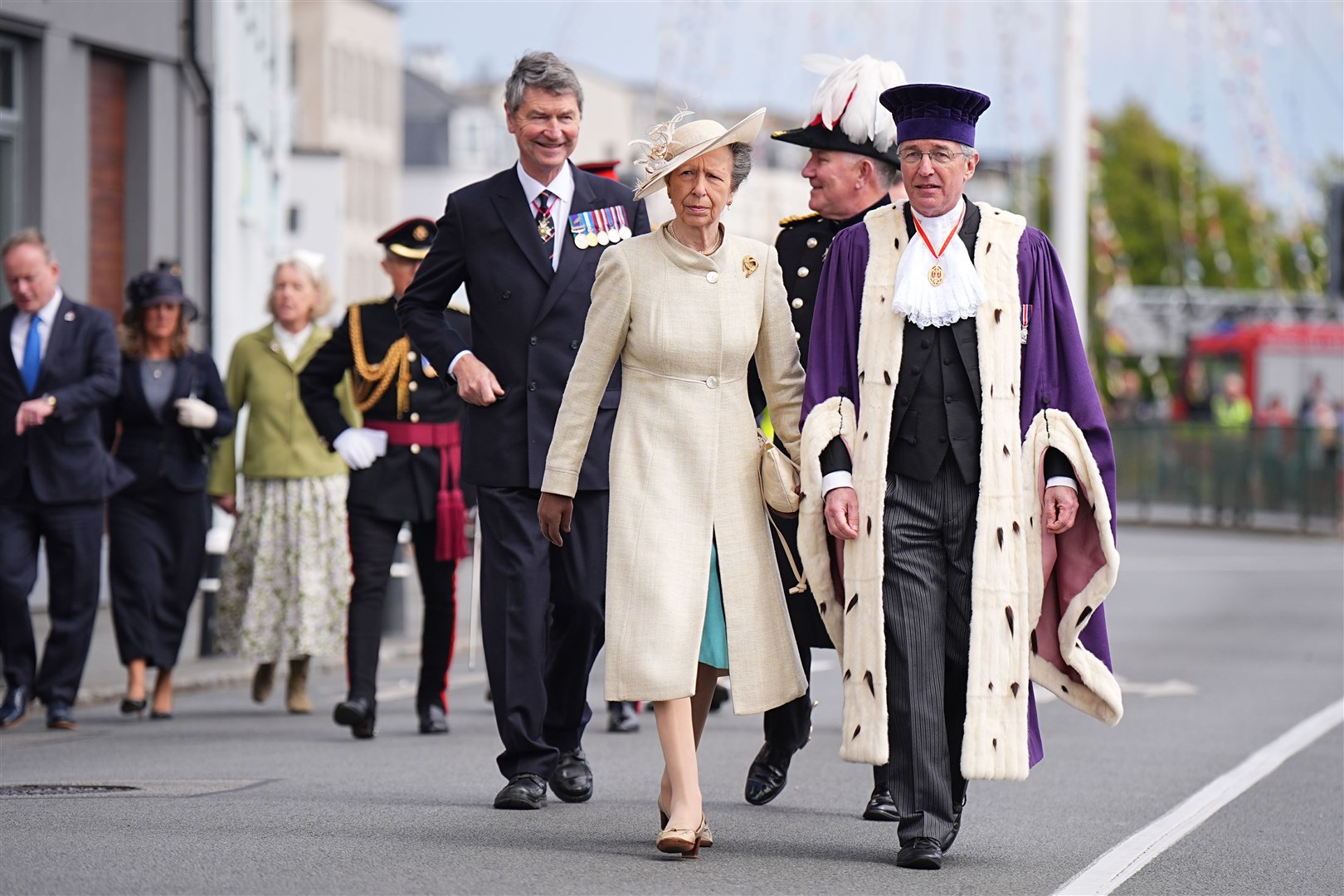 The Princess Royal joined local dignitaries for events on Guernsey (Aaron Chown/PA)
