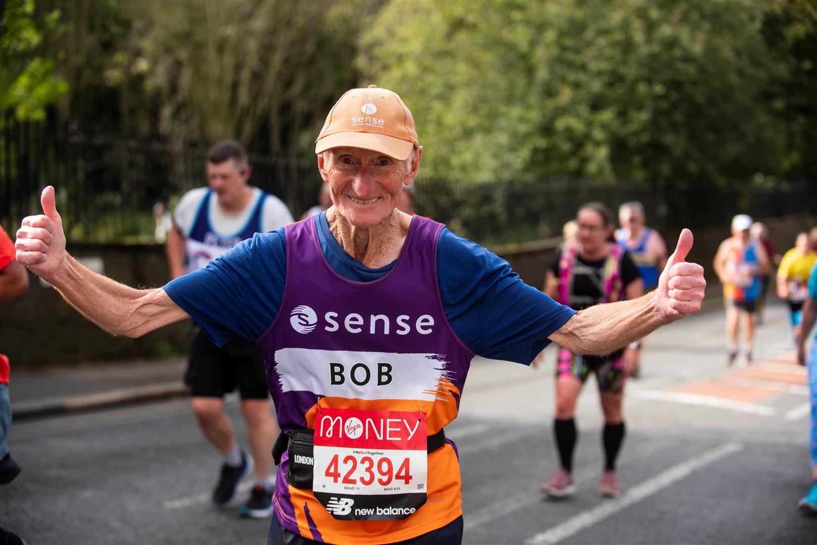 Bob Smith will be running the London Marathon while raising money for Sense (Sense/PA)