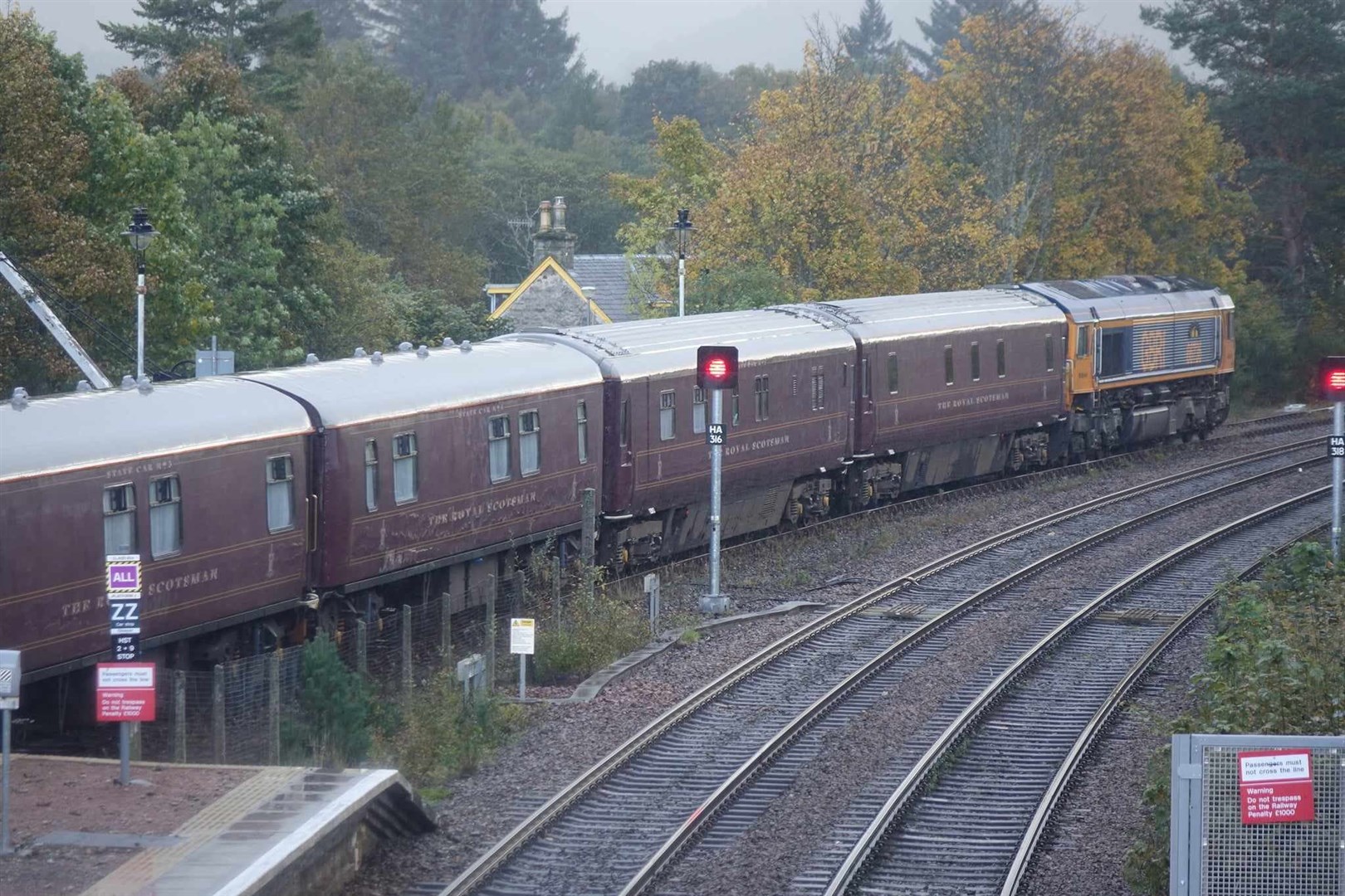 The Royal Scotsman has left the building.